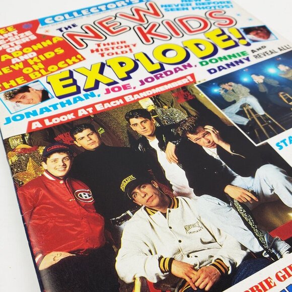 Rock Scene New Kids on Block Explode Magazine NKOTB Madonna Posters Nov. 1990 - Picture 11 of 11